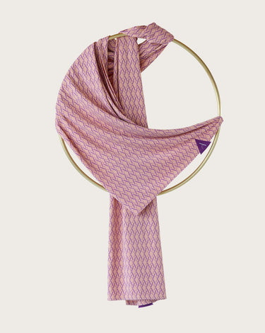 Icon Monogram Hoofddoek, Peach Blush